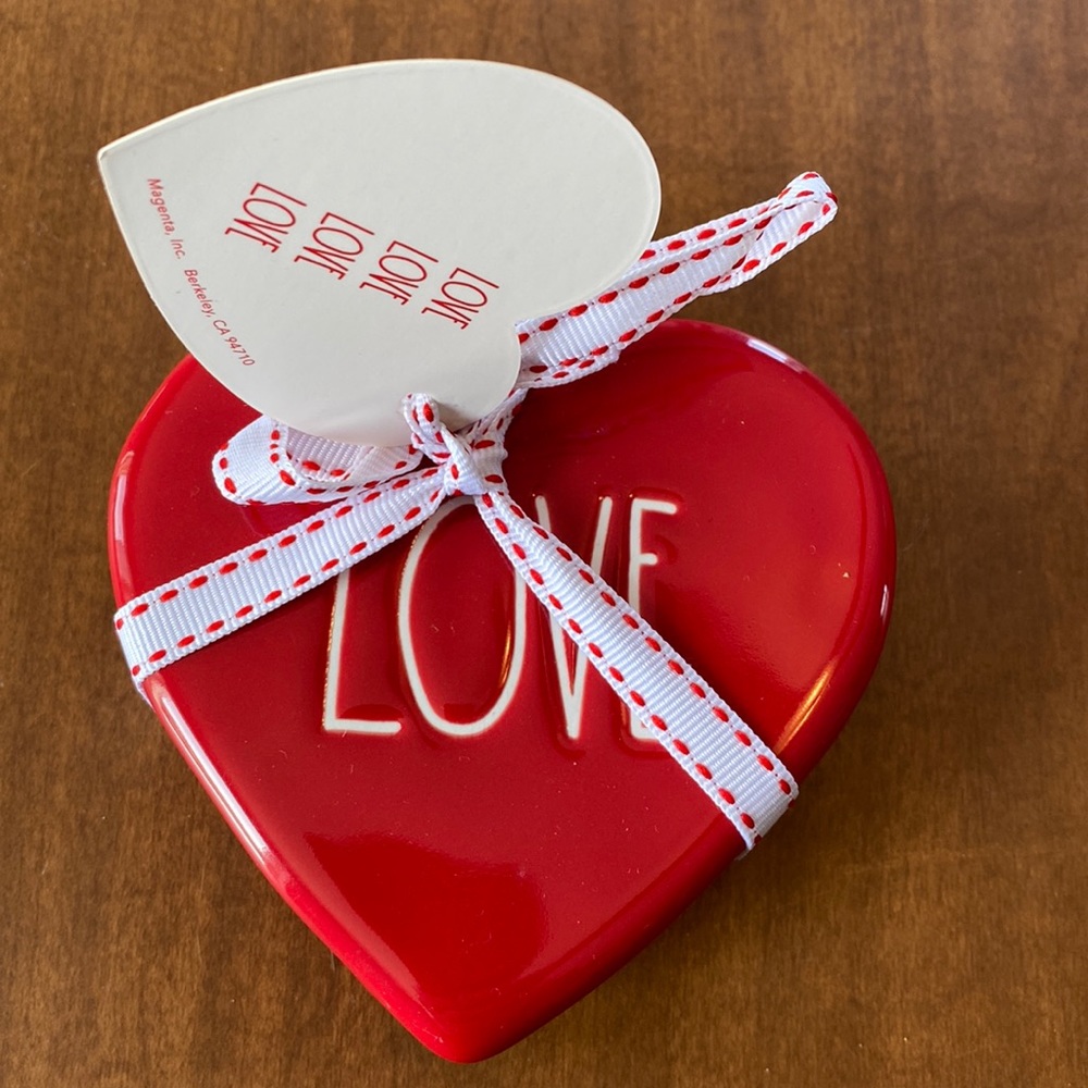 NWT Rae Dunn Love ceramic coasters